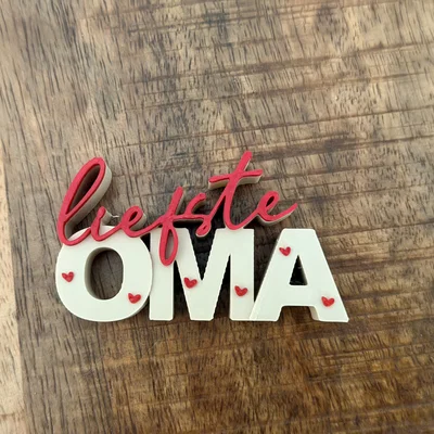 Liefste Oma – Bảng chữ 3D trang trí | Quà tặng bà | Quà tặng Ngày của Mẹ