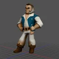 Mô hình 3D nhân vật Gibbs phong cách hoạt hình cực chất - Thumbnail 1