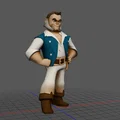 Mô hình 3D nhân vật Gibbs phong cách hoạt hình cực chất - Thumbnail 2
