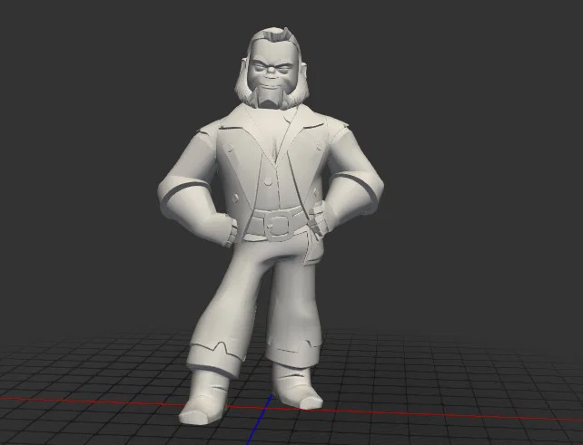 Mô hình 3D nhân vật Gibbs phong cách hoạt hình cực chất - Image 3