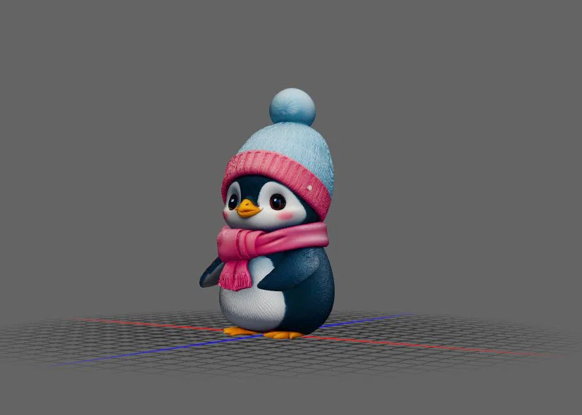 Mô hình chú chim cánh cụt (Pinguin) đáng yêu để bàn - Image 1