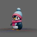 Mô hình chú chim cánh cụt (Pinguin) đáng yêu để bàn - Thumbnail 1