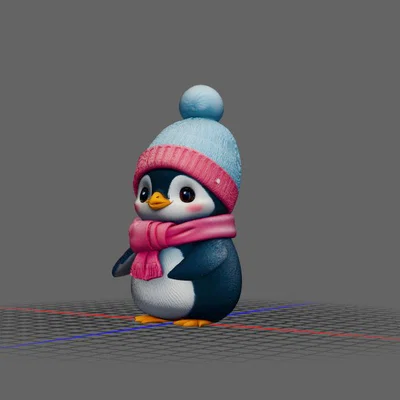 Mô hình chú chim cánh cụt (Pinguin) đáng yêu để bàn