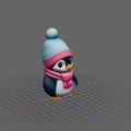 Mô hình chú chim cánh cụt (Pinguin) đáng yêu để bàn - Thumbnail 2