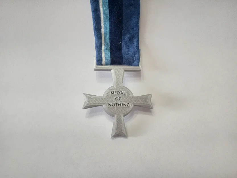 Huân chương Medal of Nothing - Mô hình 3D hài hước trang trí - Image 1