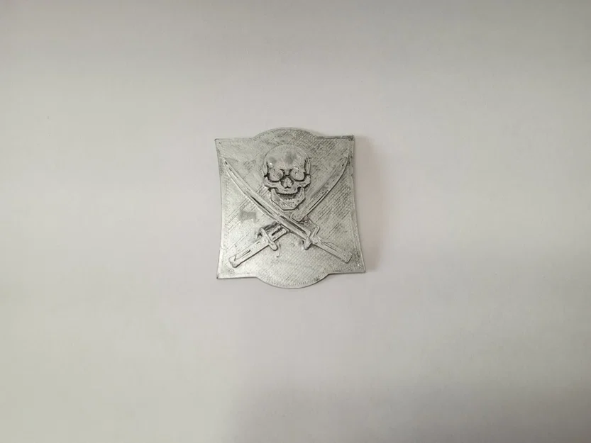 Mẫu in 3D phù hiệu cướp biển Skull and Cross Swords độc đáo - Image 1