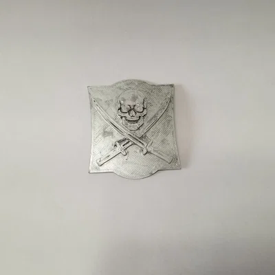 Mẫu in 3D phù hiệu cướp biển Skull and Cross Swords độc đáo