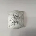 Mẫu in 3D phù hiệu cướp biển Skull and Cross Swords độc đáo - Thumbnail 2