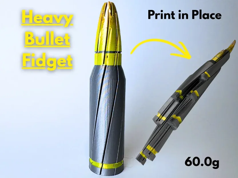 Mô hình giải trí Bullet Twist Fidget độc đáo in 3D siêu mượt - Image 1