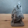 Mô hình 3D bộ xương ngồi trên rương kho báu trang trí bể cá cực đẹp - Thumbnail 4