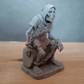 Mô hình 3D bộ xương ngồi trên rương kho báu trang trí bể cá cực đẹp - Thumbnail 5
