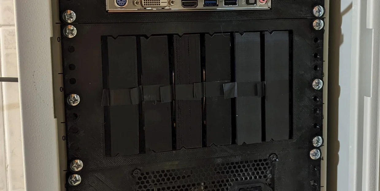 Khung gắn HDD cho tủ rack 10 inch - Image 1