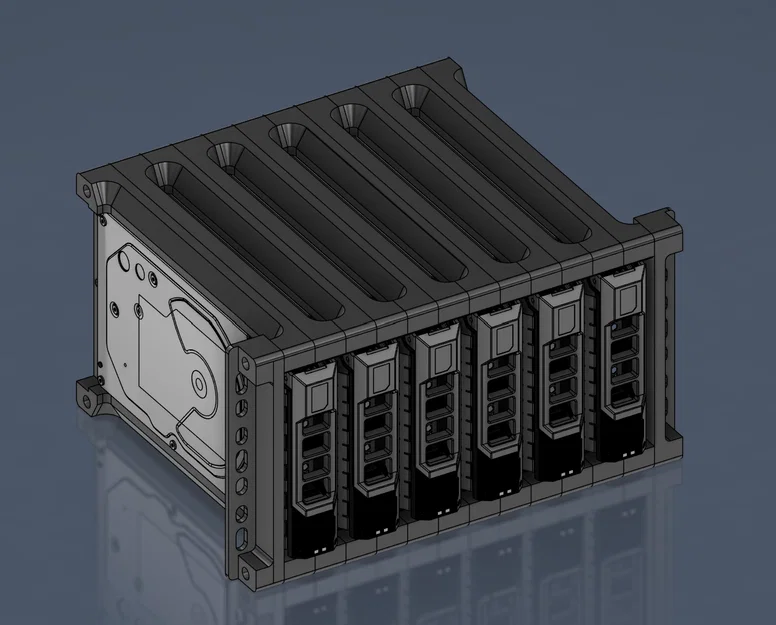 Khung gắn HDD cho tủ rack 10 inch - hỗ trợ hot swap - Image 3