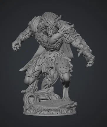 Mô hình nhân vật Người Sói (Werewolf) 3D cho trò chơi D&D - Image 1