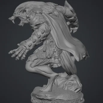 Mô hình nhân vật Người Sói (Werewolf) 3D cho trò chơi D&D
