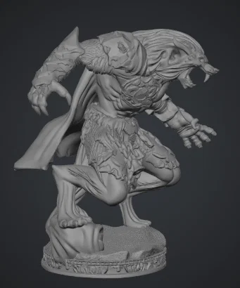Mô hình nhân vật Người Sói (Werewolf) 3D cho trò chơi D&D - Image 3