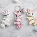 Thỏ Phục Sinh Flexi Đáng Yêu - Đồ Chơi Khớp Nối / Móc Khóa - Thumbnail 3