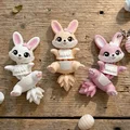 Thỏ Phục Sinh Flexi Đáng Yêu - Đồ Chơi Khớp Nối / Móc Khóa - Thumbnail 5