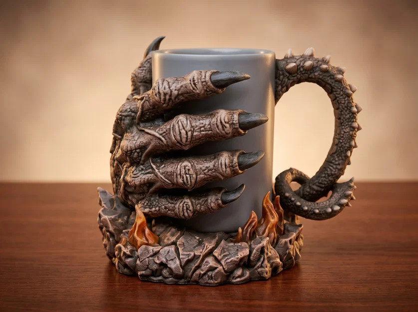 Infernal Claw Mug – Chiếc Cốc Móng Vuốt Địa Ngục Đầy Ma Quái - Image 1