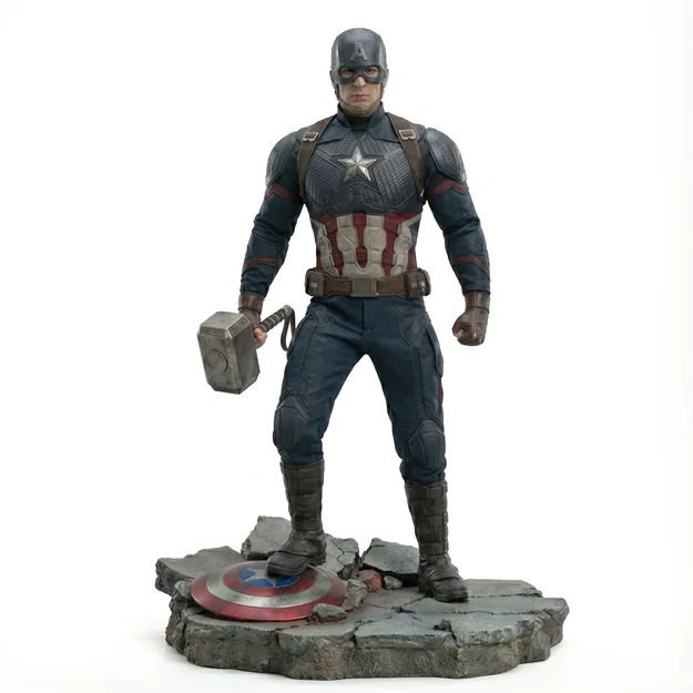 Tượng Captain America Tỉ lệ 1/6 – Mô hình Siêu anh hùng In 3D - Image 1