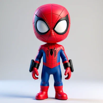 Mô hình siêu anh hùng Chibi - File in 3D cách điệu