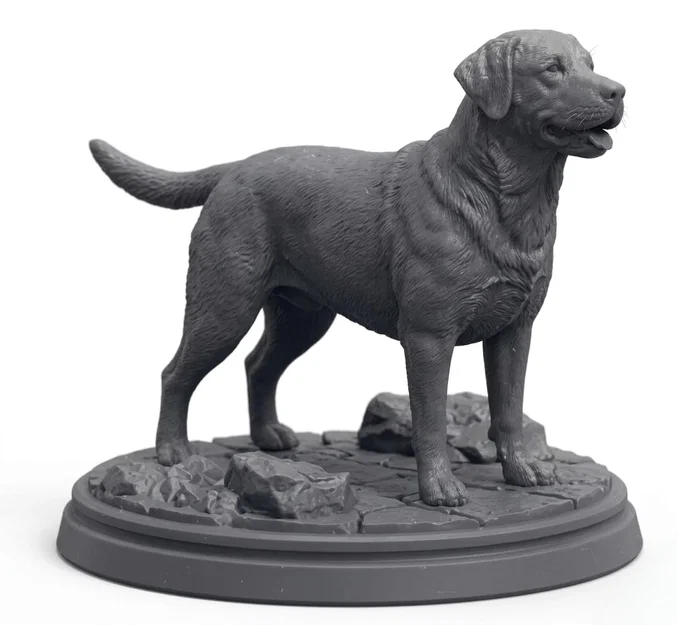 Mô hình tượng chú chó 3D chi tiết cao cho người yêu thú cưng - Image 1