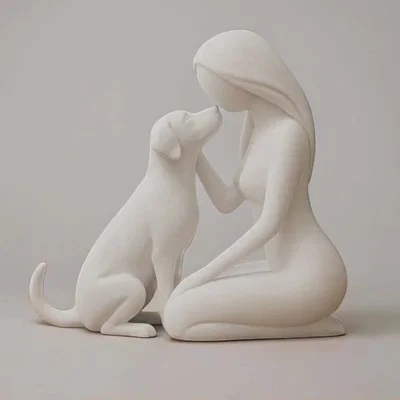 Mô hình tượng trang trí 3D Pure Companionship Tình bạn thuần khiết