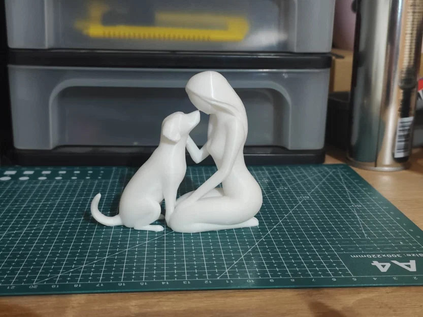 Mô hình tượng trang trí 3D Pure Companionship Tình bạn thuần khiết - Image 2