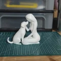 Mô hình tượng trang trí 3D Pure Companionship Tình bạn thuần khiết - Thumbnail 2