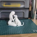 Mô hình tượng trang trí 3D Pure Companionship Tình bạn thuần khiết - Thumbnail 3