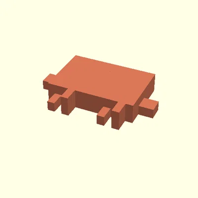 Mô hình chú cua pixel Claude Code Crab in 3D cực dễ thương
