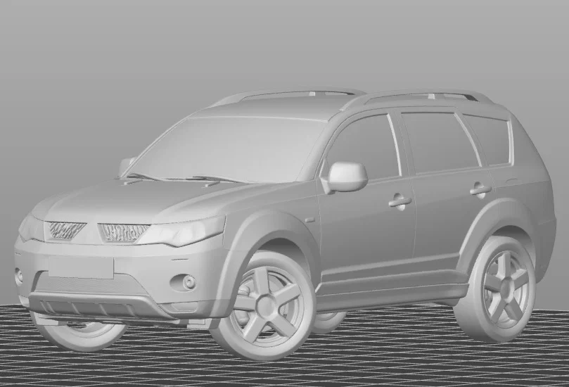 Mô hình 3D xe Mitsubishi Outlander XL 2.4 chi tiết sắc nét - Image 2