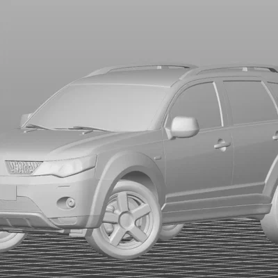 Mô hình 3D xe Mitsubishi Outlander XL 2.4 chi tiết sắc nét