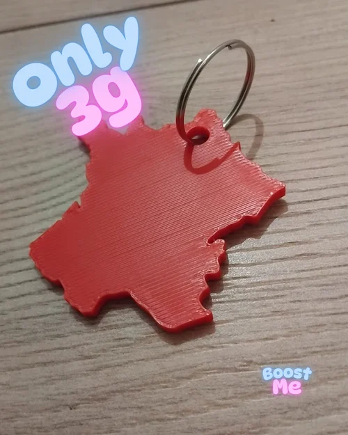 Móc khóa hình nước Pháp - Image 1