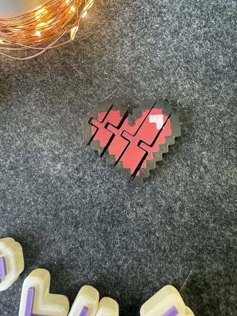 Móc khóa Flexy Heart Pixel - Image 1