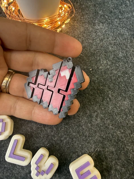 Móc khóa Flexy Heart Pixel - Image 2