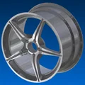 Mô hình mâm xe 5 chấu phong cách thể thao 3D - File in STL chất lượng - Thumbnail 2