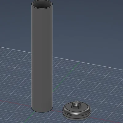 Ống đựng giấy cuộn, bằng cấp (Parchment Holder) in 3D tiện lợi