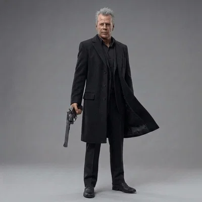 Mô hình 3D John Hartigan - Bruce Willis trong phim Sin City