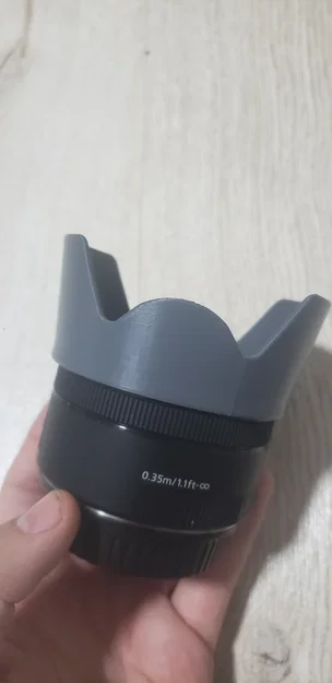 Loa che nắng in 3D cho ống kính Canon EF 50mm 1:1.8 STM hiệu quả - Image 2