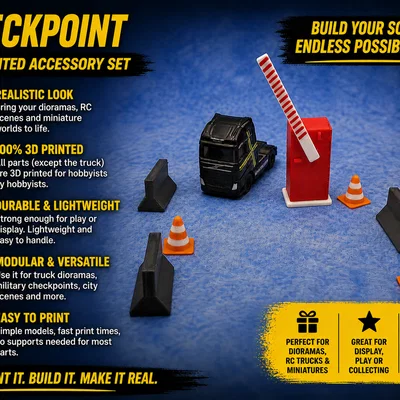 Bộ Mô Hình Chốt Kiểm Soát (Checkpoint Mini Set)