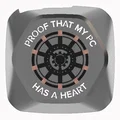 Nắp đậy pump tản nhiệt Cooler Master Elite Liquid phong cách Iron Man Arc Reactor - Thumbnail 1