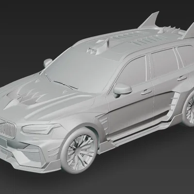 Mô hình Batmobile Volvo XC 90 3D độc đáo cho người sưu tầm