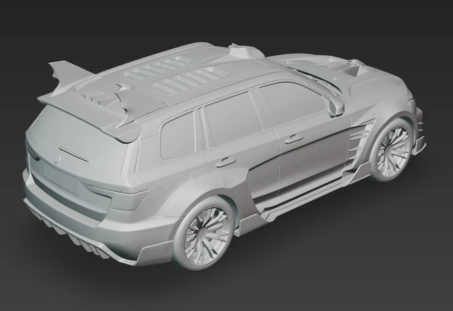 Mô hình Batmobile Volvo XC 90 3D độc đáo cho người sưu tầm - Image 3