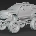 Mô hình xe Volvo XC90 phong cách Mad Max (STL 3D Print) - Thumbnail 3