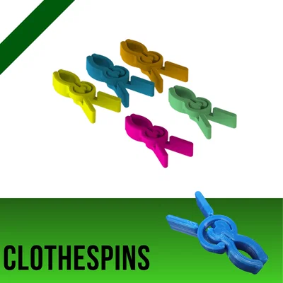 Kẹp phơi quần áo in 3D bền đẹp - Mẫu thiết kế tiện ích