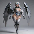 Mô hình 3D Tech Angel 2 - Thiên thần robot cực chi tiết - Thumbnail 1