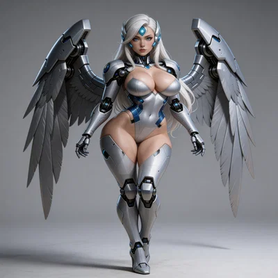 Mô hình 3D Tech Angel 2 - Thiên thần robot cực chi tiết