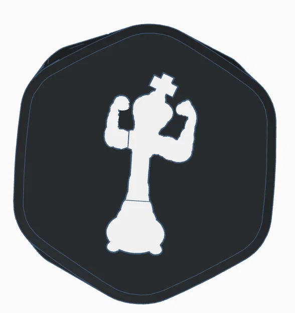 Nắp che pump AIO hình Buff Chess King - Image 1