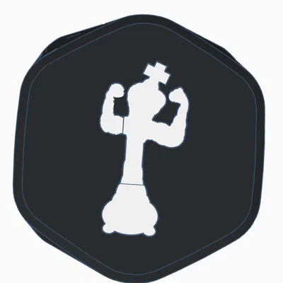 Nắp che pump AIO hình Buff Chess King